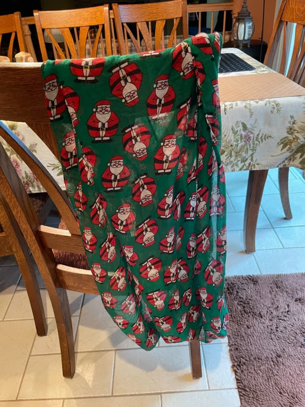 David and Young Santa Christmas Infinity Scarf New without tags